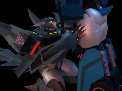 3d anthro balls big_penis blowjob canid canine canis cybertronian deer deer_tail gay genitals hasbro looking_at_partner looking_up machine male male/male nervous oral oral_penetration oral_sex penis robot sheepinator2000 steeljaw takara_tomy thunderhoof tip_sucking transformers transformers_aligned_continuity transformers_robots_in_disguise_(2015) wolf wolf_ears wolf_tail