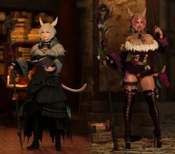miqo'te from final fantasy by fiddlestix 3dx (artist)