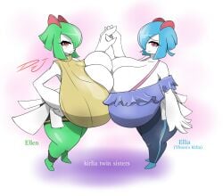 breasts curvaceous curvy djthepokemen enormous_breasts gigantic_breasts huge_ass huge_breasts huge_thighs kirlia large_ass pokemon pokemon_(species) shiny_pokemon short_hair shortstack sweater tsundere