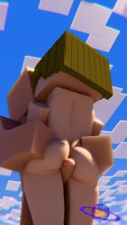 1boy 1girls 3d 3d_render ass ass_focus ass_grab blender blender3d blender_cycles cock cock_between_legs cock_between_thighs dick dick_between_thighs enigma_zxc female kissing male male/female minecraft penis staright sunny_(enigma_zxc) tagme thigh_sex thighs