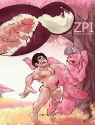 anal anal_sex balls bara big_penis blush boner closed_eyes cum cum_in_ass cum_inside erection gay gay_sex gem_(species) inside_view lars_barriga male male_only muscles muscular nude off_colors_(steven_universe) orgasm penis pink_body pink_skin sex size_difference spread_legs steven_quartz_universe steven_universe tongue_out zenpei