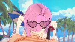 animated beach blowjob glasses_on_head himemori_luna hololive hololive_japan impasfx koikatsu less_than_30_seconds looking_at_viewer moaning nude nyanify opennsfwsp pink_hair public shokoshokoshiko slurping sound tagme video virtual_youtuber vtuber