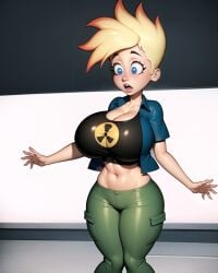 1girls ai_generated blonde blonde_female blonde_hair blonde_hair_female blue_eyes blue_eyes_female cameltoe cartoon_network cleavage curvy erect_nipples female gigantic_breasts ginger ginger_hair huge_areolae huge_ass jenny_test johnny_test johnny_test_(series) maplechad nai_diffusion orange_hair orange_hair_female puffy_nipples red_hair red_hair_female redhead rule_63 short_hair short_hair_female stable_diffusion thick_lips two_tone_hair voluptuous wide_hips yellow_hair