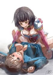 bad_source censored chouriki_sentai_ohranger futa_on_female futanari groping highres imminent_penetration momo_maruo spread_legs super_sentai twintails