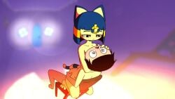 <1_second_video 1boy 1girls 2d 2d_animation animal_crossing animated ankha ankha_(animal_crossing) anthro anthro_on_human ass_grab bodily_fluids boobs_on_face canine caressing_face chair cowgirl_position female female_on_top femdom furry gaspr gasprart headlock loop looping_animation no_sound nude on_top orgasm_face penetration riding_penis seated_cowgirl seated_sex sex shorter_than_10_seconds simple_background tagme tail vaginal_penetration video villager_(animal_crossing)