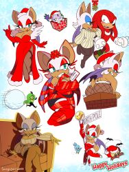 1girls 2d anthro armpits ass bat big_ass big_breasts big_butt big_lips big_thighs bikini bikini_bottom bikini_top blaze_the_cat blue_sky blush breasts brown_skin christmas christmas_clothing christmas_outfit deadly_six dr._eggman eggman female fishnet_legwear fishnets flicky flicky_(character) green_eyes heels high_heels knuckles_the_echidna lips lipstick looking_at_viewer make_up makeup mistletoe nail_polish north_pole omegasunburst platform_heels present red_lips rouge_the_bat sega sharp_teeth shiny_ass shiny_breasts shiny_butt shiny_hair shiny_skin side_ass skimpy_bikini snow snowball sonic_(series) sonic_lost_world sonic_the_hedgehog_(series) stuck stuck_in_chimney thighs toenail_polish wings wrapped wrapping_paper wrappings zeena zeti zeti_(species)