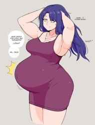 jakejaccobus lola_(jakejaccobus) pregnant purple_hair strong_woman