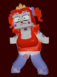 angry angry_expression angry_eyes angry_face animatronic baby_(fnafsl) big_breasts big_breastss bow bow_in_hair bow_ribbon breasts breasts circus_baby circus_baby_(fnaf) circus_baby_(minecraft) circus_queen_(justaperson) clown clown_girl cock_peek crown dickgirl exposed_penis five_nights_at_freddy's five_nights_at_freddy's:_sister_location futanari futanari ginger ginger_hair lifting_skirt mad minecraft minecraft_circusqueen(justaperson) orange_hair red_hair robot robot_girl sister_location solo solo_futa thick thick_thighs tiara tight_clothing white_skin white_skin_(monochrome) x3milky