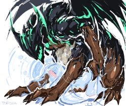 1boy1girl 2026 all_fours ambiguous_penetration arms_grab aroused artist_name artist_signature bigger_male bigger_penetrating_smaller blue_hair blue_hair_female blue_skin blush blush_lines blushing_female breasts brown_body centauroid claws color dewclaw doggy_style dominant_male dota_2 duo elemental_humanoid female female_orgasm female_penetrated from_behind hair hanging_breasts helpless helpless_female human humanoid implied_sex interspecies io_(wisp) limited_palette male male/female male_dominating_female male_domination male_penetrating male_penetrating_female maledom maledom/femsub monster monster_boy monster_on_female monster_on_human monster_rape mounting muscular muscular_male nipples nude nude_female open_mouth orgasm outworld_destroyer_(harbinger) personification petite petite_body petite_breasts petite_female pink_nipples pleasure_face pleasured_female pointy_breasts popisya restrained restrained_arms saliva self_upload sex sex_from_behind size_difference sketchy small_breasts smaller_female straight submissive_female taur tauren_male text toe_claws top-down_bottom-up valve very_long_hair white_background wrist_grab