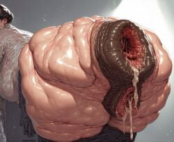 1girls ai_generated anal anal_juice anus ass ass_focus bent_over breasts darkeffect destroyed_anus detailed_anus donut_anus female_only gaping gaping_anus grotesque_genitals huge_anus huge_ass hyper_anus hyper_ass large_anus looking_back nightmare_fuel partially_clothed presenting_hindquarters puffy_anus pussy pussy_juice rear_view ruined_anus solo solo_female solo_focus ssbbw sweat swollen_anus thick_thighs wet wet_body wide_hips wrecked_ass