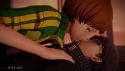 1boy 1girls 3d 3d_animation accurate_art_style animated asian asian_female ass atlus balls bottomless bottomless_female bottomless_male breasts casual classroom clothed clothed_female clothed_male clothed_sex clothing commission cowgirl_position exposed exposed_breasts female female_on_top good_animation human kissing light-skinned_female light-skinned_male light_skin longer_than_30_seconds longer_than_one_minute love magmallow male male/female megami_tensei narukami_yu official_style outerwear penis persona persona_4 public pulling_out pussy satonaka_chie sega sex shorter_than_one_minute sound tagme testicles uncensored vagina vaginal_insertion vaginal_penetration vaginal_penetration vaginal_sex video wholesome wholesome_sex