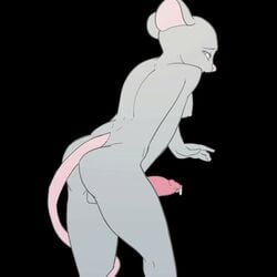 2014 2d 2d_animation animated anthro character_request copyright_request cum cumshot fur furry futanari hands-free intersex orgasm penis rat rodent solo squigglevision tabuley