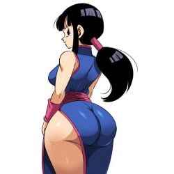 ai_generated ass big_ass big_breasts chichi child_bearing_hips dragon_ball dragon_ball_super dragon_ball_z female female_focus huge_ass mature_female milf mullon novelai simple_background solo