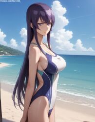 1girls 2d ai_generated areolae armpit bare_arms big_breasts bikini bikini_bottom bikini_top breasts chest curvy curvy_figure cute cute_face dark_hair detailed eyelashes eyeshadow female female_only fit fit_female focus hair high_quality highschool_of_the_dead large_breasts legs light-skinned_female light_skin lips lipstick long_hair looking_at_viewer makeup mascara nero100 outdoors outside pale-skinned_female pale_skin posing purple_eyes purple_hair saeko_busujima sagging_breasts seductive seductive_look stable_diffusion straight_hair swimsuit swimwear tagme thighs thin_waist
