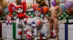 3d animatronic baby_(fnafsl) balloon balloons balls ballsack big_balls big_breasts big_cock big_cocks blue_stockings bow bow_in_hair bow_ribbon box boxes breasts checkered_floor circus_baby circus_baby_(fnaf) circus_booby circus_queen_(justaperson) clown clown_girl cock cock_ring cross-eyed crown cum cum_on_body cum_on_breasts cum_on_hair cum_on_head cum_on_thighs cum_on_upper_body dickgirl dildo dildo_in_pussy double_handjob ejaculation female_on_futa female_penetrated five_nights_at_freddy's five_nights_at_freddy's:_sister_location futa_on_female futanari ginger ginger_hair grabbing_hair green_eyes green_eyes_female handjob huge_balls huge_breasts huge_cocks jerking_off_another jerkingoff jerkingoff_another jerkingoff_together jordevoir justaperson_queendom male/female mask masked masked_(justaperson) masked_male massive_breasts multiple_penises orange_hair pizza plush plush_baby plush_princess_(justaperson) plushie plushophillia presents princess red_hair robot robot_girl round_balls royal royalty ruffled_sleeves ruffles selfcest sex sex_toy sextoy shirt sister_location skirt smirk smirking squatting squatting_on_dildo stockings stretched_pussy testicles thick thick_thighsgreen_eyes thong tiara white_body white_skin white_skin_(monochrome)