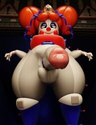 animatronic baby_(fnafsl) balls ballsack big_balls big_belly big_cock big_cocks blue_stockings bow bow_in_hair bow_ribbon circus_baby circus_baby_(fnaf) circus_queen_(justaperson) clown clown_girl crown dickgirl exposed_penis five_nights_at_freddy's five_nights_at_freddy's:_sister_location futanari ginger ginger_hair green_eyes_female huge_balls huge_cocks jordevoir looking_at_viewer orange_hair presenting presenting_penis red_hair robot robot_girl sister_location smile smiling smiling_at_viewer solo solo_futa stockings testicles thick thick_thighsgreen_eyes tiara white_body white_skin white_skin_(monochrome) winking_at_viewer