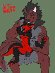 anthro arcanine balls breasts canine chakat-silverpaws clitoris cum cum_in_pussy cum_inside female from_behind fur furry knot male mammal nintendo nipples open_mouth penetration penis piercing plain_background pokemon pokemon_(species) pussy sex sitting size_difference spread_legs spreading straight tattoo tongue tongue_out vaginal_penetration video_games williamca wolf zoe_(nnecgrau)