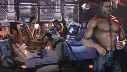 11girls 1boy 3d 6+girls after_orgy after_sex alien asari ashley_williams ass bed black_hair blue_eyes blue_skin breasts brown_hair cigar commander_shepard dark-skinned_female diana_allers dog_tags edi female garry's_mod grey_skin group group_sex harem huggybear human jack_(mass_effect) kasumi_goto kelly_chambers liara_t'soni long_hair looking_at_viewer male mass_effect miranda_lawson multiple_boys multiple_girls muscular_male on_back orgy ponytail quarian red-tinted_eyewear robot_girl samantha_traynor samara sex smile smoking stretching tali'zorah_nar_rayya tattoo tinted_eyewear visor yawn