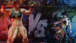 fighting_clothes fighting_game fighting_pose fighting_stance futa_only futa_vs_futa futanari juri_han marisa_rossetti pixel-perry street_fighter street_fighter_6