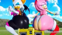 2girls 3d amy_rose animated anthro ass ass_focus bat bat_wings big_ass big_breasts big_butt blinking boombox bottom_heavy breasts bubble_ass bubble_butt chiropteran clothing curvaceous curvy curvy_figure dat_ass dirty_dancing dumptruck_ass female female_only fully_clothed furry gold_boombox_(prevence) green_eyes hedgehog huge_ass huge_breasts jiggle jiggling_ass jiggling_breasts legwear loop mostly_clothed music panties prevence rouge_the_bat seductive seductive_dance sega sexy_dance short_skirt skirt sonic_(series) sonic_the_hedgehog_(series) sound stockings tagme thick_thighs twerk_hypnosis twerking video voluptuous voluptuous_female wide_hips wings