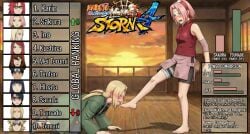 ai_generated ai_slop domination feet feet_up foot_fetish foot_lick naruto naruto_(series) naruto_shippuden sakura_haruno tsunade