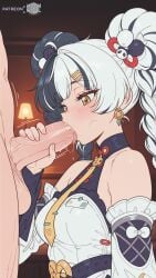 ai_assisted ai_generated black_hair blowjob breasts clothed clothed_female curvy curvy_body curvy_female dialyn_(zenless_zone_zero) fellatio from_side high_resolution highres legwear long_hair medium_breasts moonwool_branch oral oral_sex penis_grab penis_in_mouth petite small_breasts sucking sucking_penis thick_ass thick_thighs thighhighs thighs tongue tongue_out twin_braids twintails two-tone_hair uncensored white_hair white_thighhighs yellow_eyes zenless_zone_zero