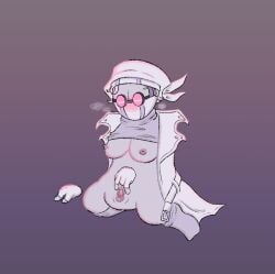 female female_only madness_combat pink_glasses pussy pussy_juice white_hank