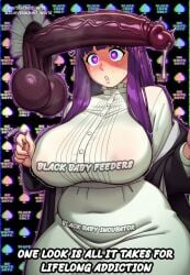 1girl ahegao ai_generated anime_style ass_focus bbc bbc_addict blacked blacked_queen blacked_wrld blush body_writing breeding breeding_cow clothing_aside curvy dark-skinned_male drool explicit exposed_breasts fern frieren_beyond_journey's_end heavy_makeup highres huge_ass huge_breasts interracial large_breasts light-skinned_female long_hair mind_break nipples open_mouth puffy_nipples purple_eyes purple_hair queen_of_spades saliva shirt_lift solo spade_tattoo standing submissive_female sweat sweatdrops tattoo text thick_bbc thick_thighs tongue_out voluptuous white_shirt wide_hips