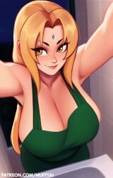 1girls ai_generated blonde_hair breasts bww female huge_ass huge_breasts mature_female tsunade