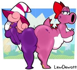 2girls big_ass big_breasts birdo breasts bubble_butt cleavage female furry huge_ass huge_breasts lewdewott mario_(series) nintendo paper_mario:_the_thousand-year_door super_mario_bros._2 tagme thick_thighs vivian_(paper_mario) wide_hips