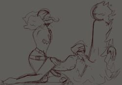 blowjob fluffycoffee99 gay gay_sex hank_j._wimbleton madness_combat pegging pegging_male the_auditor threesome tricky_the_clown