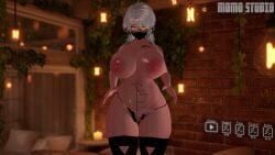 3d 3d_(artwork) 3d_animation 3d_model ahe_gao big_ass big_breasts big_butt big_thighs black_cock black_dildo black_penis blush cow_print cumflated cumflated_belly cumflation dildo female female_only huge_ass huge_breasts huge_butt human milf milf_body milfs mommy mommy_milkers momostudio naked naked_female pasties solo solo_female sound sound_effects stripped_naked stripping sweaty sweaty_ass sweaty_body sweaty_breasts sweaty_butt tagme tattoo tattoos thighhighs thighs video video_games vrc vrchat vrchat_avatar vrchat_media vrchat_model vrchatmedia wet white_hair yellow_eyes