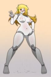 big_breasts blush boobs cave_story commission cum cum_between_fingers cum_from_pussy cum_on_body cum_on_breasts cum_on_face cum_on_hair curly_brace hand_on_hip looking_at_viewer nude nude_female pleased_expression posing pussy robot robot_girl smiling tits zukafu_shimoto