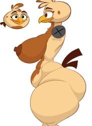 1girls angry_birds angry_birds_2 avian avian_girl avian_legs beak big_ass big_beak big_tits big_titties bird bird_girl bird_tail brown_feathers brown_nipples brown_skin brown_tail feathers feathers_in_hair girl_only girly melody_(angry_birds) mobile_game rovio rovio_animation rovio_entertainment sega template thelordjoshua thelordjoshua1 white_background