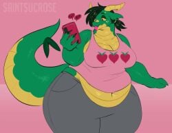 bbw big_breasts breasts chubby cleavage female furry huge_breasts overweight saintsucrose tagme thick_thighs wide_hips