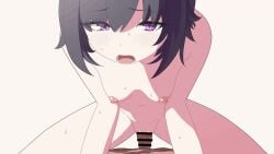 1boy 1girls animated bar_censor black_hair blue_archive blush blush_lines blushing_at_viewer blushing_female breasts censored completely_nude cowgirl_position erection female heavy_breathing looking_at_viewer male male/female nipples no_sound nude open_mouth penis pov purple_eyes pussy pussy_juice sex short_hair small_breasts solo_focus straddling subaru_(blue_archive) sweat sweatdrop tagme takita_(morokosi8) vaginal_penetration video wet wet_pussy