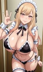 1girls ai_generated big_breasts bikini blonde_female blonde_hair blondeup21 curvy curvy_body curvy_female curvy_figure female female_only gyaru huge_breasts kitagawa_marin kyoru189 large_breasts light-skinned_female light_skin looking_at_viewer maid micro_bikini pink_eyes qme314 schoolgirl shao145 solo solo_female sono_bisque_doll_wa_koi_wo_suru