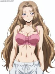 1girls brown_hair code_geass juwu nunnally_lamperouge smiling