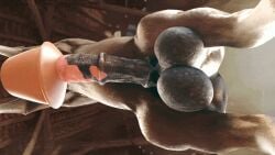 16:9 1boy 3d 3d_(artwork) 3d_animation animal_genitalia animal_penis animated balls balls_focus bara barn big_balls big_penis big_testicles bouncing_balls breeding_mount brown_body brown_fur close-up detailed_background digital_media_(artwork) equid equine equine_genitalia equine_penis erection feral flared_penis fur genital_close-up genitals gif hairless half-erect horse horsecock horsejustice inside large_balls light loop looping_animation low-angle_view male male_focus mammal muscles penetrable_sex_toy penetration penis penis_close-up sex_toy short_playtime shorter_than_10_seconds solo solo_male sun sunlight sunset testicles underview vein veiny_balls veiny_muscles veiny_penis widescreen worm's-eye_view yaoi zoophilia