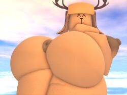 1girls 3d alternate_version_available anthro artist_request big_areola big_breasts big_butt big_nipples big_thighs bloodhound brown_body brown_fur canine chubby dark_nipples delicious_ass dog_girl dog_tail donut_anus droopy_ears dumptruck_ass gunhound_(pwned_by_14:00) huge_areolae huge_breasts huge_thighs posing presenting presenting_anus presenting_hindquarters pwned_by_14:00 roblox roblox_game robloxian tail trapper_hat voluptuous voluptuous_body voluptuous_female wide_hips wide_thighs