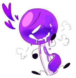 battle_for_dream_island battle_for_dream_island_again bfb bfdi bfdia cum genital_slit lollipop_(bfdi) object_shows one_eye_closed purple_cum sawbelly tentacle_penis