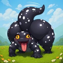 1ambiguous 1animal 1feral ai_generated ambiguous_gender animal ass big_ass big_butt black_body bubble_ass bubble_butt curvaceous curvy curvy_body curvy_figure cute cute_expression dumb dumb_face fat fat_ass fat_butt feral furry idiot looking_at_viewer reptile reptilian salamander seducing seducing_viewer seductive seductive_look seductive_smile sexy sexy_body sexy_pose simple_background solo solo_focus tagme thick_ass thick_body thick_butt thick_thighs toby_cbtc voluptuous voluptuous_body voluptuous_feral voluptuous_furry