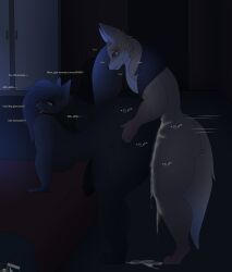 absurd_res anthro big_breasts big_butt big_penis bite biting_lip bodily_fluids breasts butt butt_grab canid canine canis cum cum_in_ass cum_inside curvy_figure duo english_text eyeshadow facial_piercing fox genital_fluids genitals good_boy gynomorph hand_on_butt hi_res intersex intersex/male intersex_penetrated lorena_(photolol.03) makeup male male_penetrating male_penetrating_intersex mammal nose_piercing nose_ring penetration penis photolol.03 piercing ring_piercing sex simple_background text thick_thighs tongue tongue_out wide_hips wolf yellow_eyes
