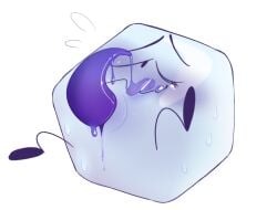 battle_for_dream_island battle_for_dream_island_again bfb bfdi bfdia cum cum_on_face genital_slit ice_cube_(bfdi) object_shows one_eye_closed sawbelly tentacle_penis