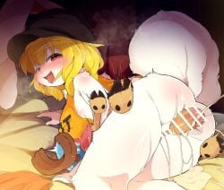 after_sex after_vaginal carrot_(one_piece) cum cum_in_pussy cum_inside cumming dagasi looking_back looking_pleasured male/female one_piece thick_thighs thigh_sex thighfuck tongue tongue_out tony_tony_chopper