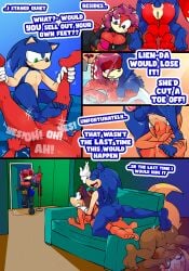 2026 5_toes absurd_res anal anal_penetration anthro anthro_on_anthro anthro_penetrated anthro_penetrating anthro_penetrating_anthro archie_comics badger balls barefoot big_breasts blonde_hair blue_body blue_eyes blue_fur blue_quills bodily_fluids breasts brown_body brown_fur canid canine canis cellphone comic covered_mouth covering covering_mouth digit_ring digital_media_(artwork) echidna electronics english_text eulipotyphlan eyes_closed feet female foot_focus foot_grab foot_on_vulva foreplay fur genitals group hair hedgehog hi_res holding_cellphone holding_object holding_phone holding_smartphone huge_breasts idw_publishing jewelry lien-da male male/female mammal monotreme multiple_scenes mustelid musteline narration open_mouth oral orange_body orange_fur orange_quills penetration penis phone purple_hair quills_(anatomy) red_body red_fur red_quills rimming ring rubbing_vulva sega sex smartphone smile sonic_adventure sonic_boom sonic_the_hedgehog sonic_the_hedgehog_(archie) sonic_the_hedgehog_(comics) sonic_the_hedgehog_(idw) sonic_the_hedgehog_(series) spread_legs spreading stealth_sex sticks_the_jungle_badger sweat text tikal_the_echidna tinydevilhorns toes vulva wedding_ring whisper_the_wolf wolf