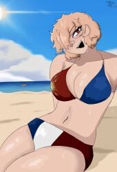 beach bikini hearts_of_iron_4 smug smug_face the_fire_rises_(hoi4)
