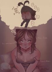 2d all_fours animal_ears blouse canine canine_on_human canine_penis cleavage clothing daydream doggy_style domestic_dog face_down_ass_up femsub feral feral_on_female feral_on_human feral_penetrating feral_penetrating_human horny horny_female human_female human_on_feral human_penetrated imagining interspecies light-skinned_female light_skin mascara medium_breasts original original_character submissive_human sweat sweetie_paw thighhighs thought_bubble vaginal_penetration zoophilia