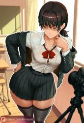 1girls ai_assisted ai_generated annoyed big_ass chainsaw_man floresai huge_ass medium_breasts mitaka_asa narrow_waist patreon patreon_url patreon_username school_uniform shy thick_thighs wide_hips