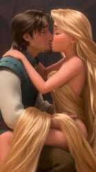 1boy 1girls 3d 3d_(artwork) 3d_model 3d_render clothed clothed_male clothed_male_nude_female disney disney_prince disney_princess edit edited eugene_fitzherbert eyes_closed flynn_rider intimacy intimate kiss kiss_on_lips kissing me_and_who movie nude nude_female nude_female_clothed_male photoshop rapunzel rapunzel_(tangled) romance romantic romantic_couple romantic_sex sex straight straight_pride